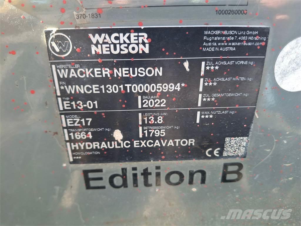 Wacker Neuson EZ17 Crawler excavators