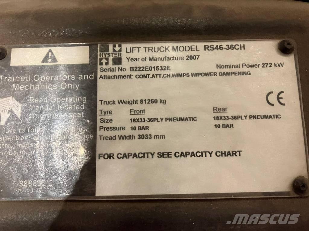 Hyster RS46-36CH Reach stackers