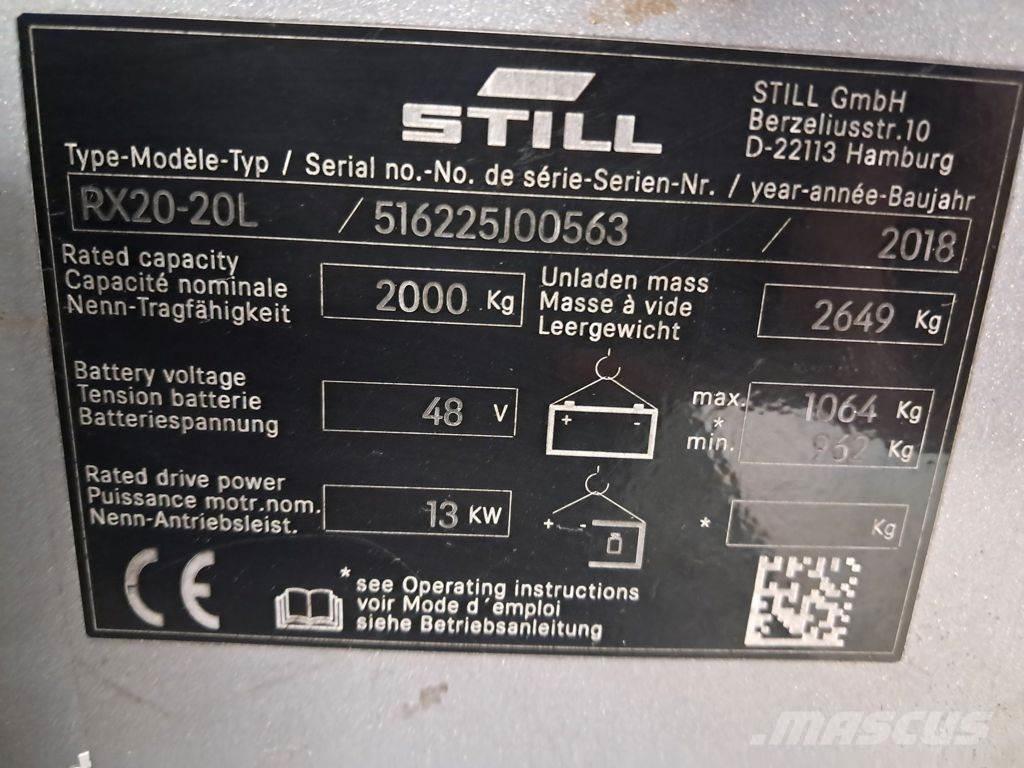 Still RX20-20L Electric forklift trucks