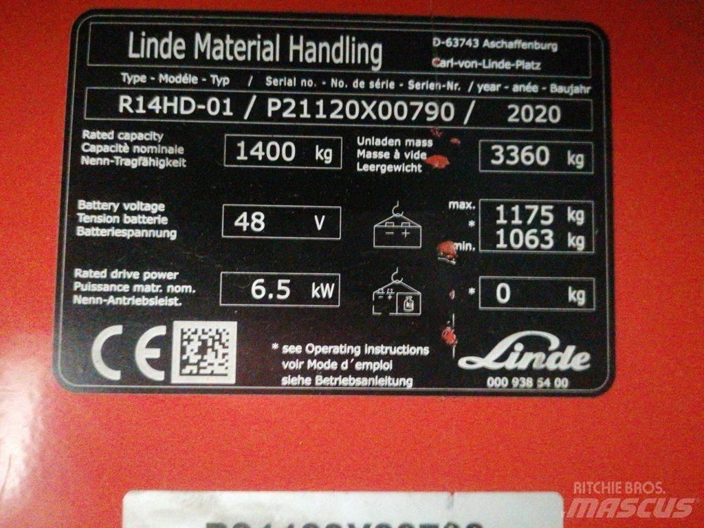 Linde R14HD-01 Reach truck