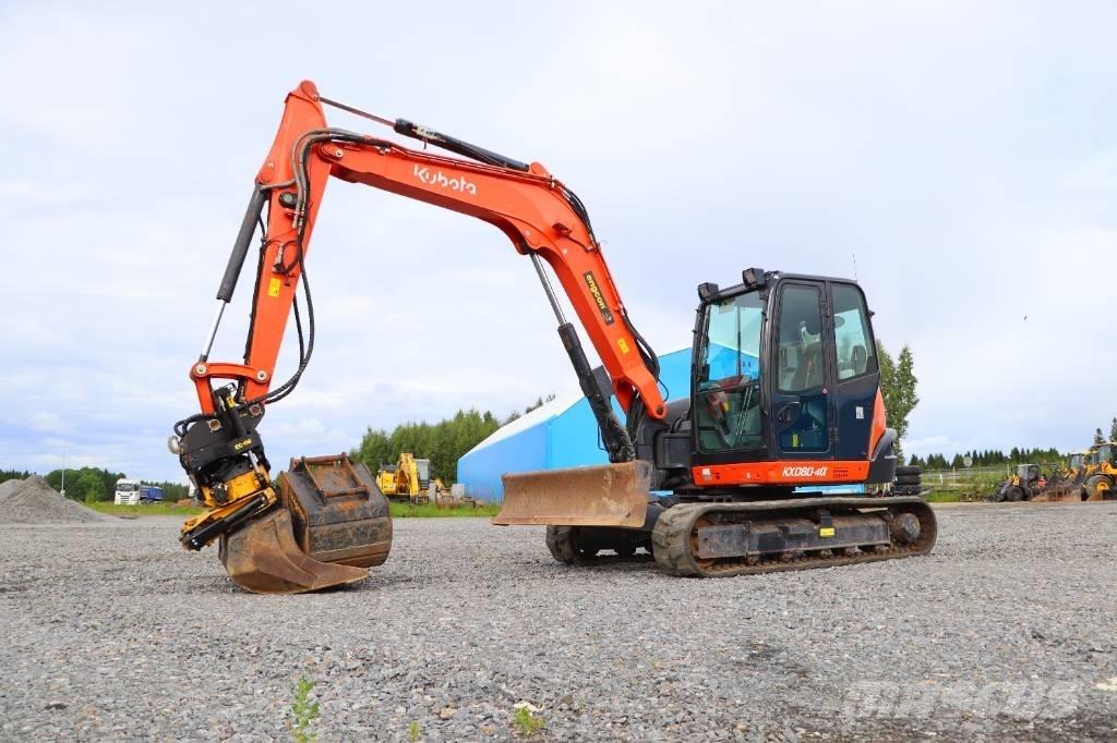 Kubota KX080-4a Mini excavators  7t - 12t