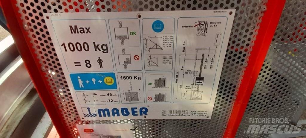  MABER MB A 800 Hoists and material elevators