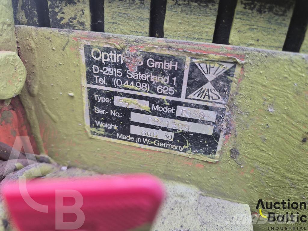 Optimas 55 Handling and placing equipment