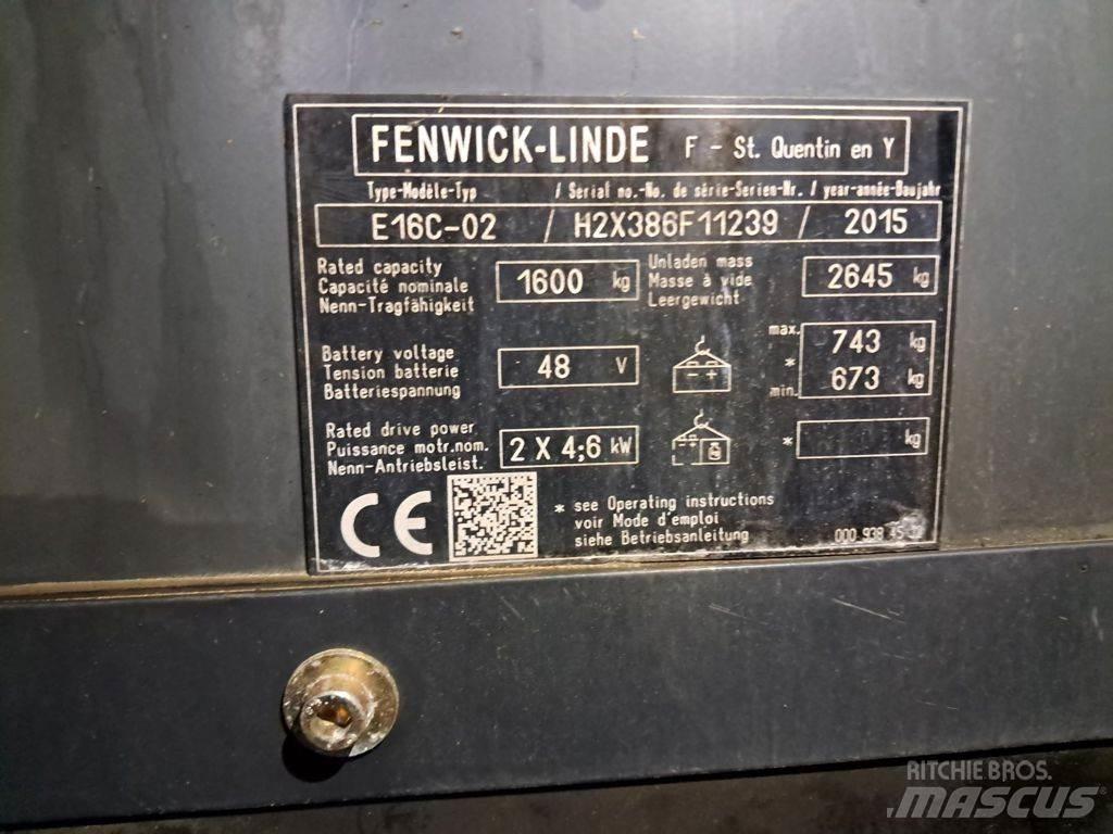 Linde E16C-02 Electric forklift trucks