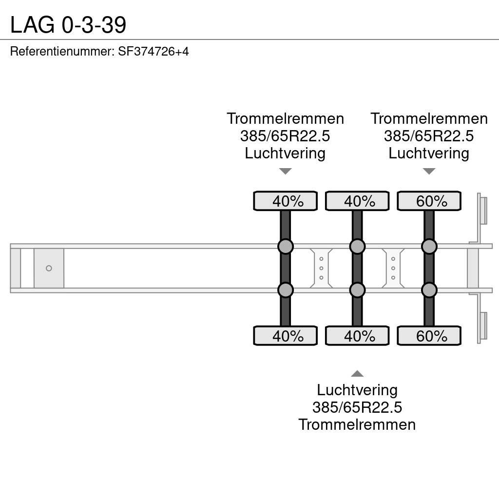 LAG 0-3-39 Flatbed/Dropside semi-trailers
