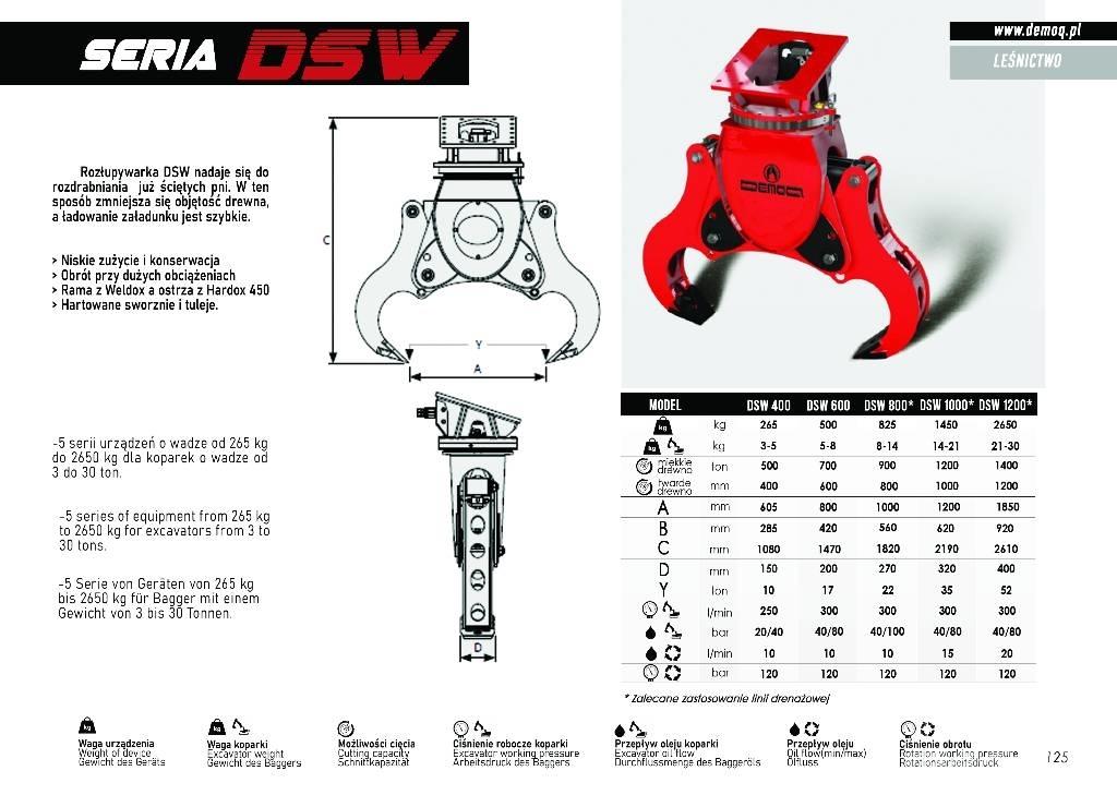  DEMOQ DSW800 Wood splitters and cutters