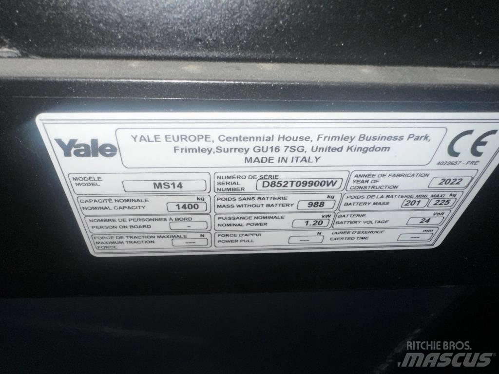 Yale MS 14 AC Pedestrian stacker