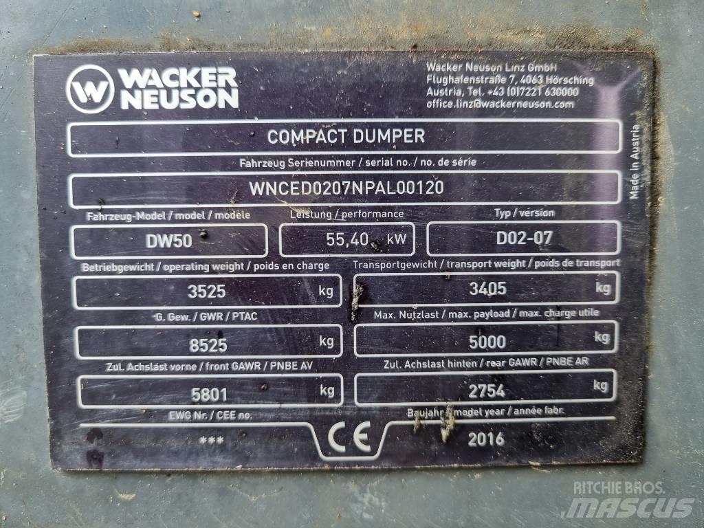 Wacker Neuson DW 50 Site dumpers
