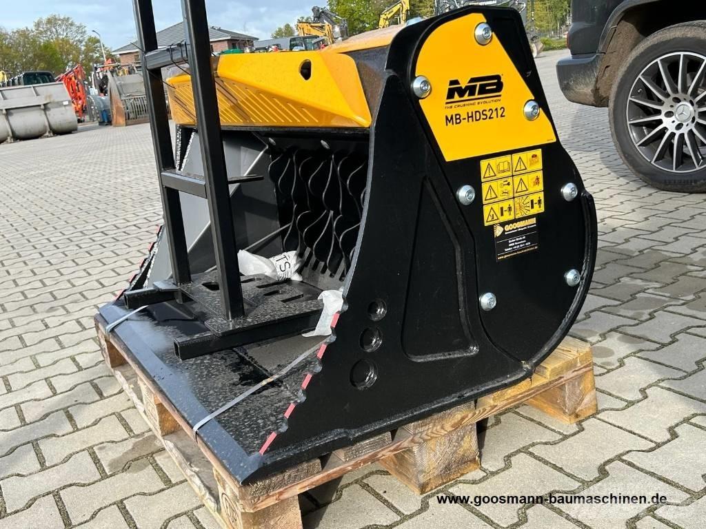 MB Crusher HDS 212 Screening buckets