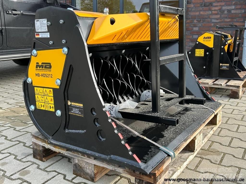 MB Crusher HDS 212 Screening buckets