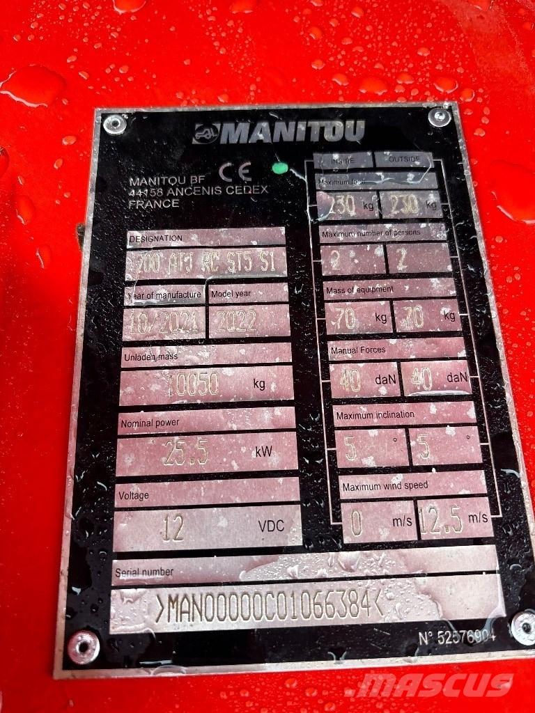 Manitou 200 ATJ RC Articulated boom lifts