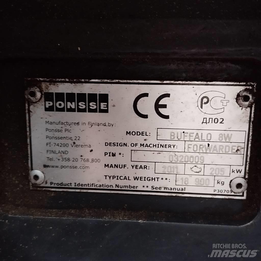 Ponsse Buffalo 8W Forwarders