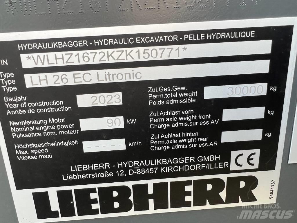 Liebherr LH26 EC Crawler excavators