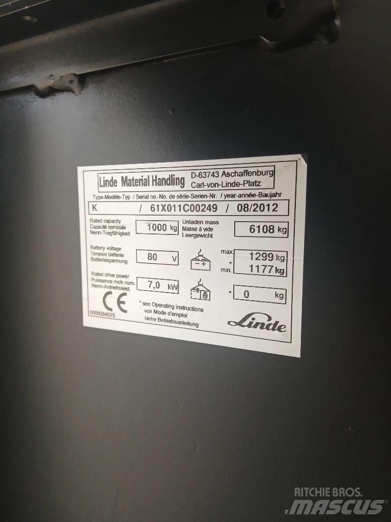 Linde K 10 High lift order picker