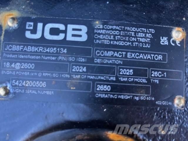 JCB 26C-1 Mini excavators < 7t (Mini diggers)