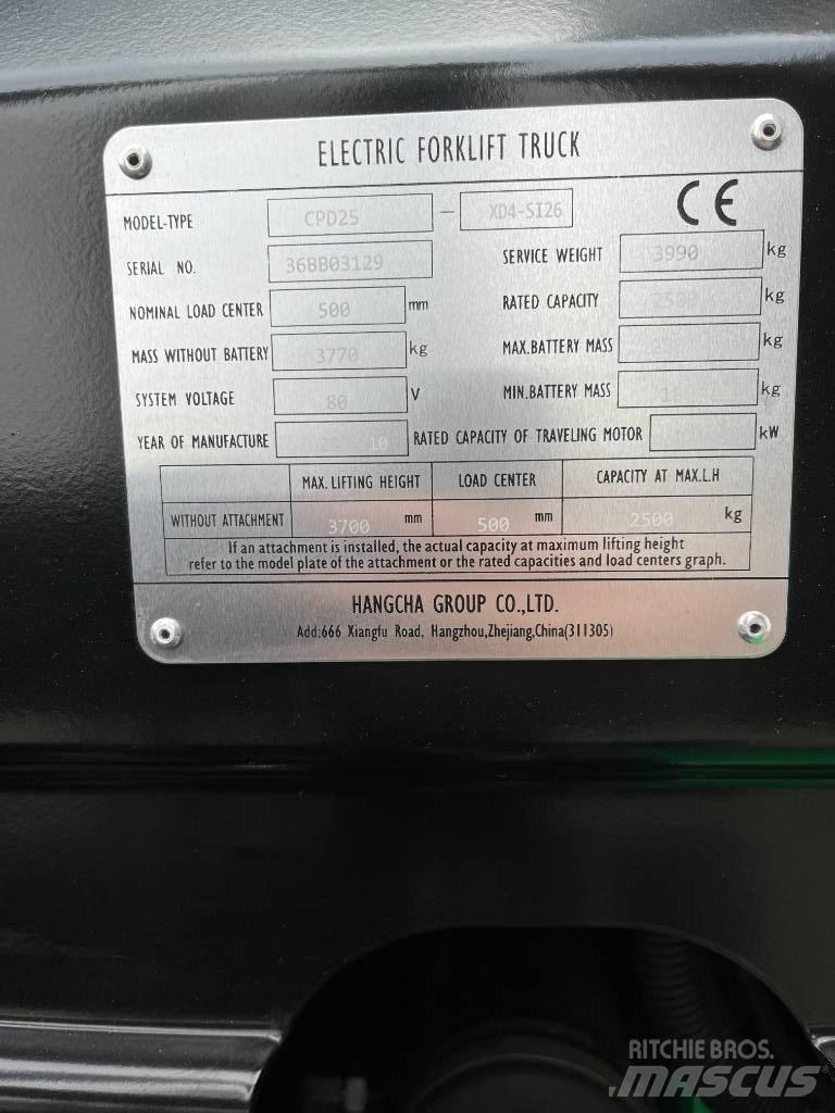 Hangcha CPD 25 Electric forklift trucks