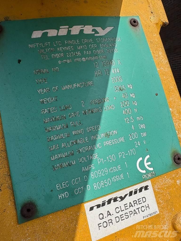 Niftylift Hr12nde Articulated boom lifts