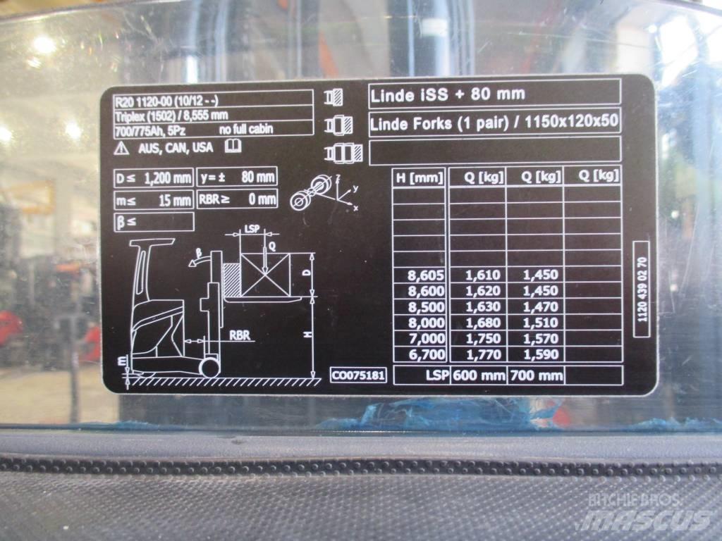 Linde R20 Reach truck