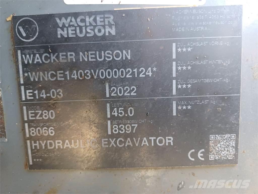 Wacker Neuson EZ80 Crawler excavators