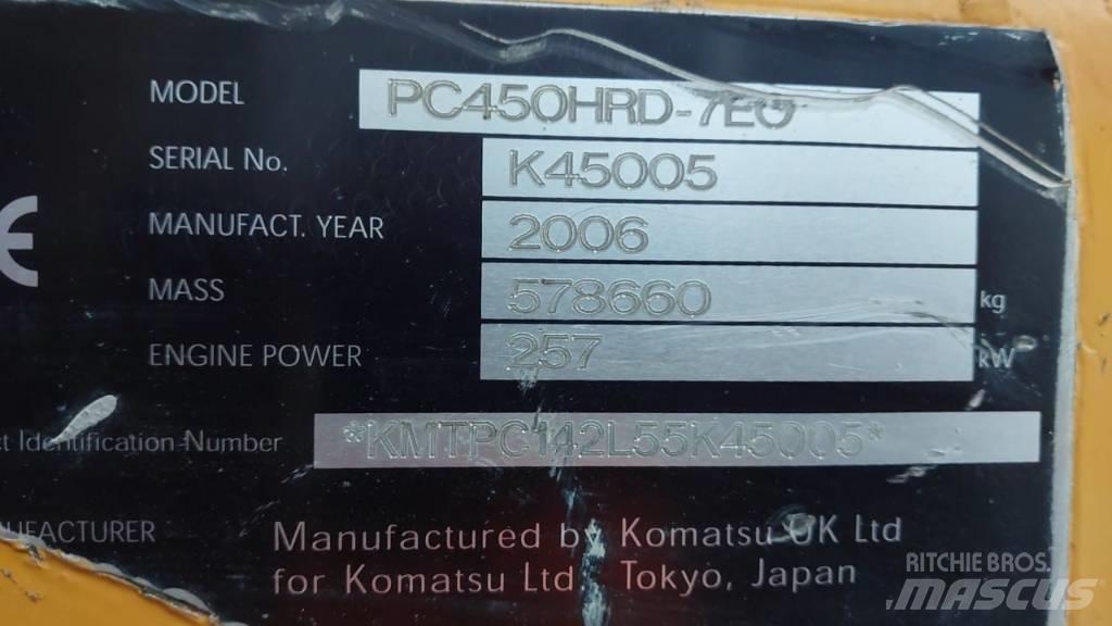 Komatsu PC450HRD-7E0 Demolition excavators