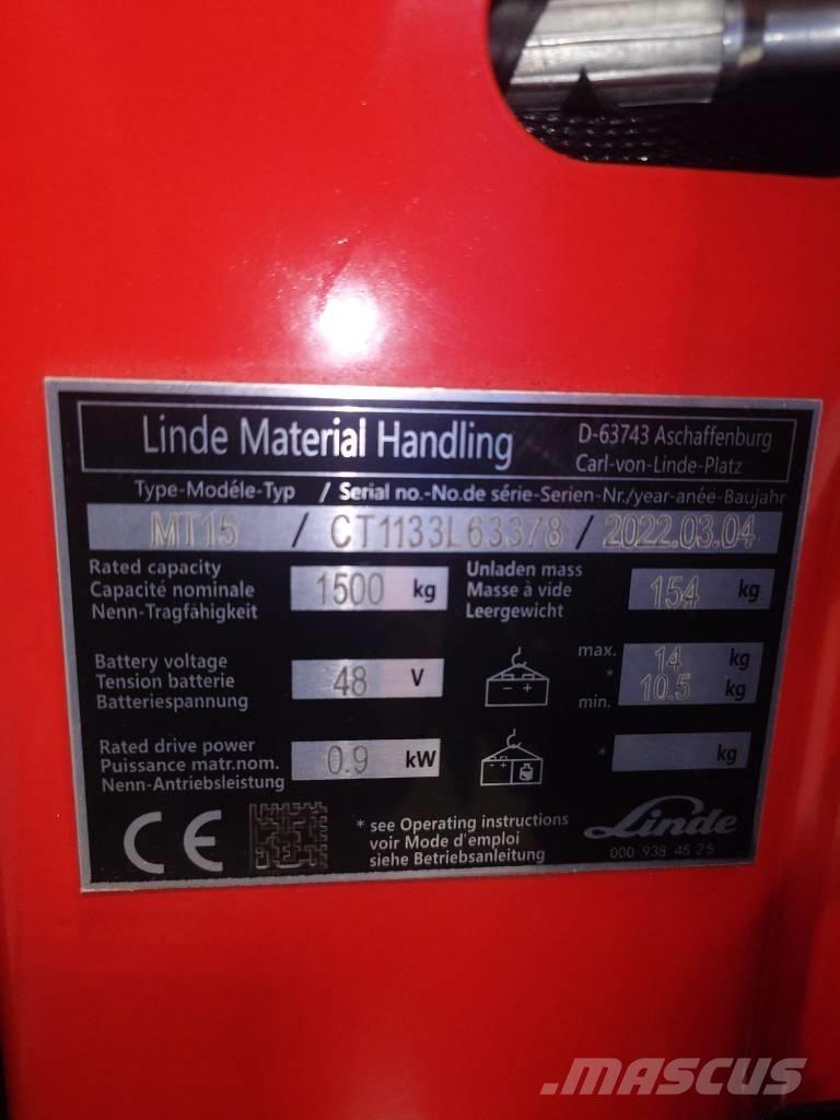 Linde MT15/1133 Low lifter