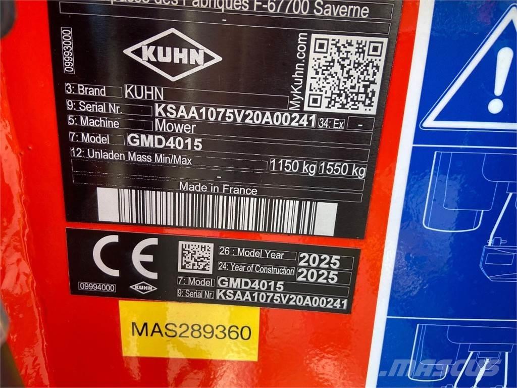 Kuhn GMD4015 Mower-conditioners