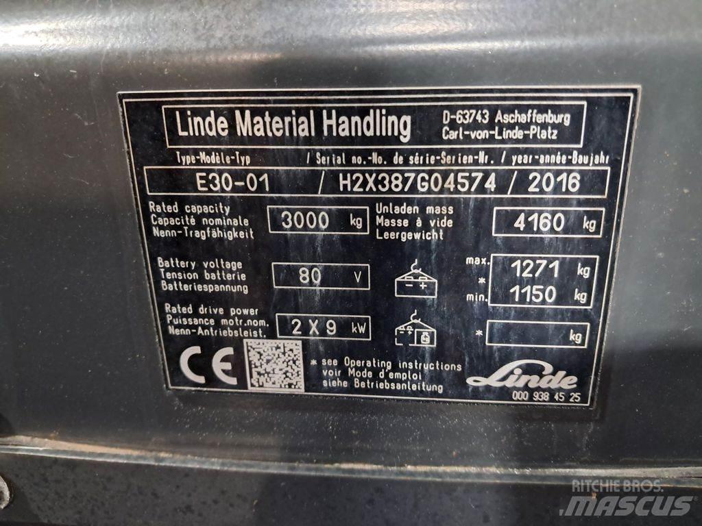 Linde E30-01 Electric forklift trucks
