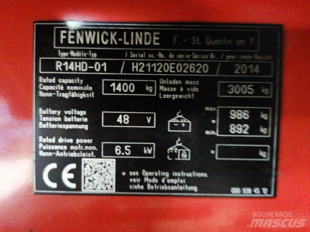 Linde R14HD-01 Reach truck