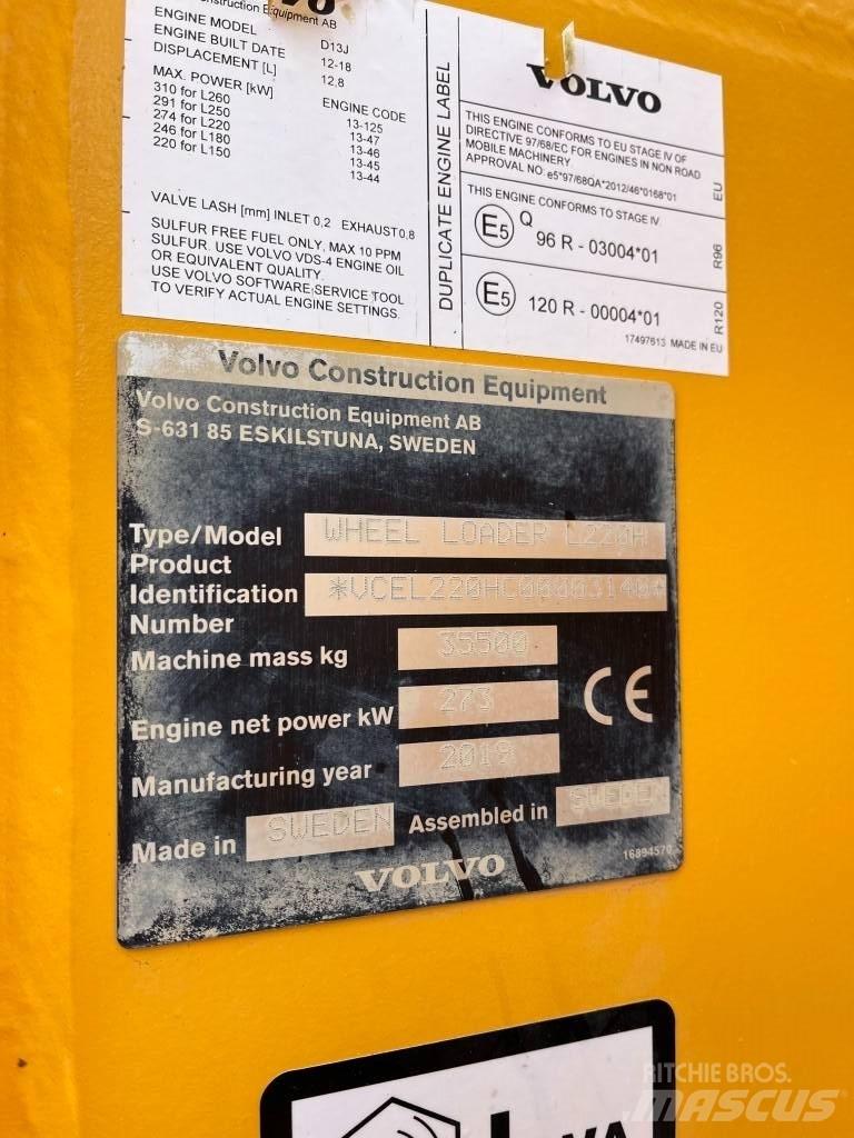 Volvo L220H Wheel loaders