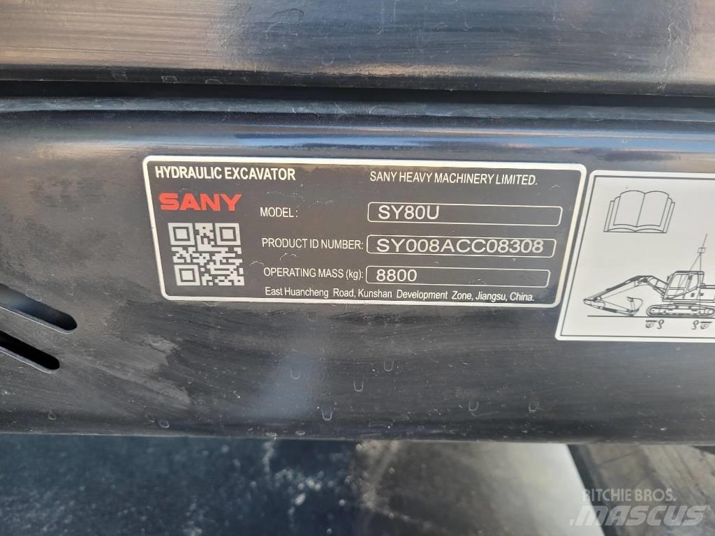Sany SY80U Crawler excavators