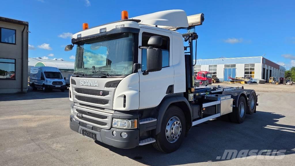 Scania P410 6X2 Hook lift trucks