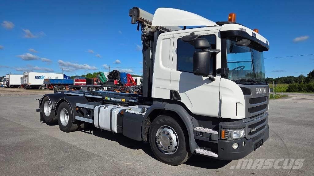 Scania P410 6X2 Hook lift trucks