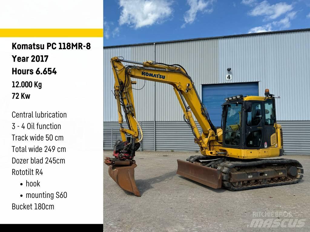 Komatsu PC 118 MR-8 Crawler excavators