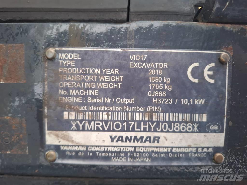 Yanmar Vio 17 Mini excavators < 7t (Mini diggers)