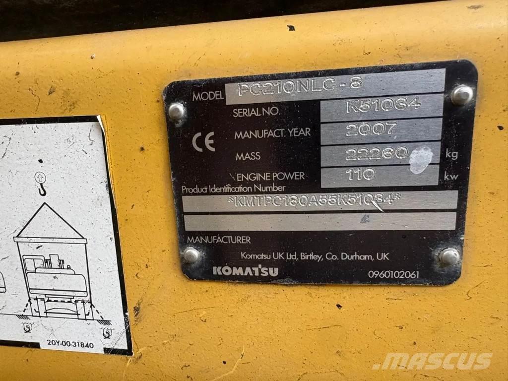 Komatsu PC210LC-8 Crawler excavators