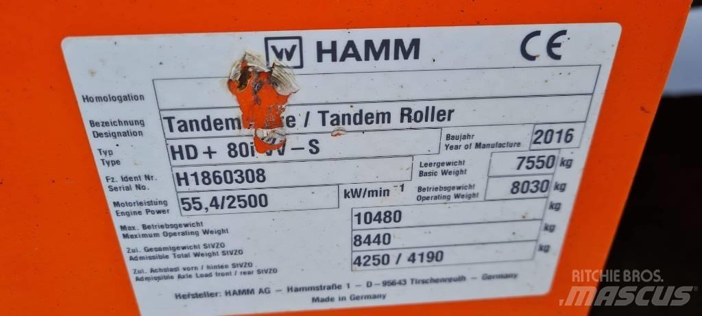 Hamm HD+ 80 i VV-S Twin drum rollers