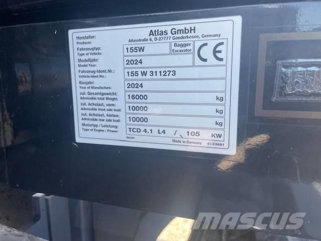 Atlas 155 W Wheeled excavators