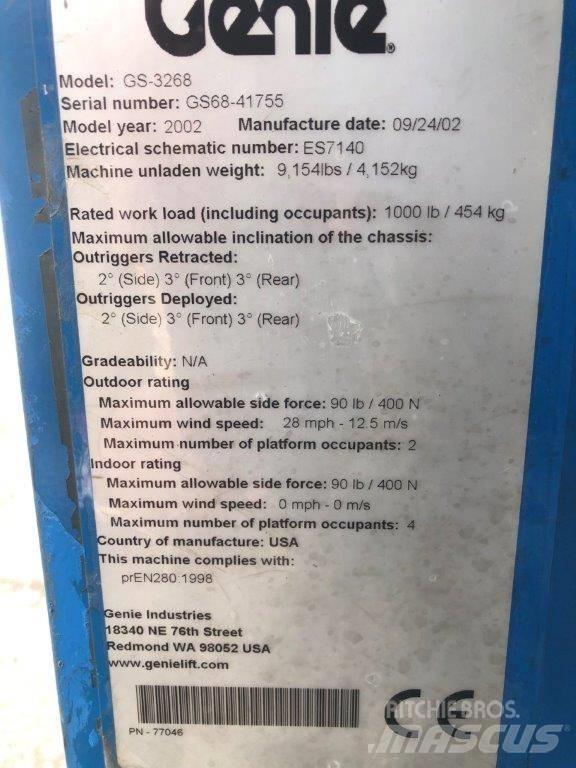 Genie 3268RT Scissor lifts