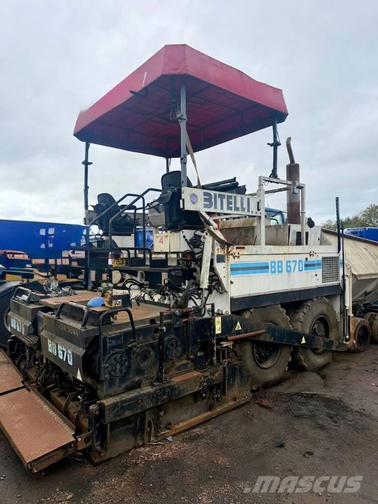 Bitelli BB 670 Asphalt pavers
