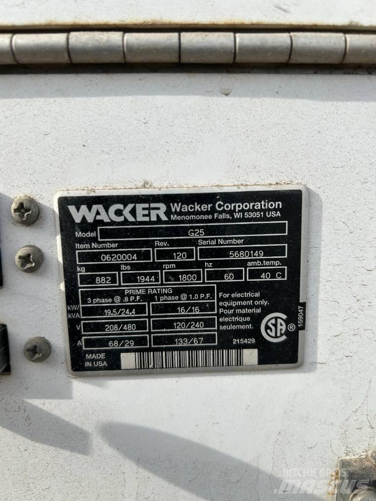 Wacker Neuson G 25 Diesel Generators