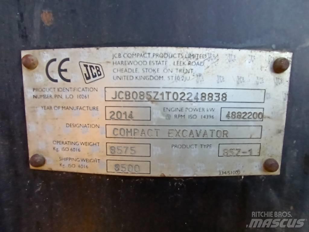 JCB 85 Z-1 Mini excavators  7t - 12t