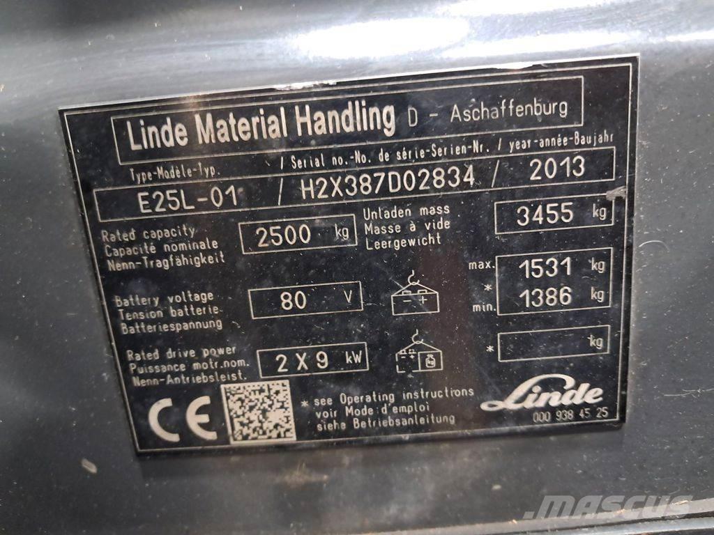 Linde E25L-01 Electric forklift trucks