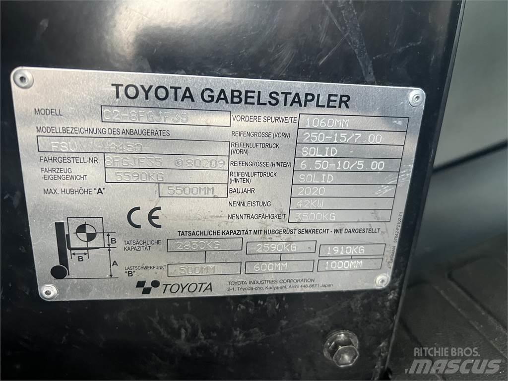 Toyota 8FGJF35 LPG trucks