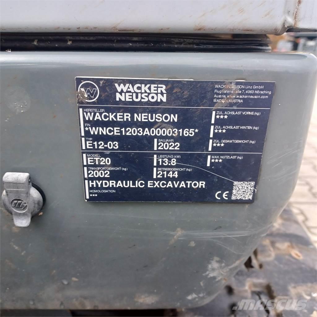 Wacker Neuson ET20 Crawler excavators