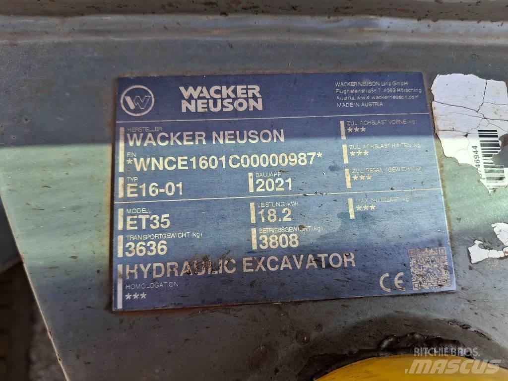 Wacker Neuson ET35 Crawler excavators