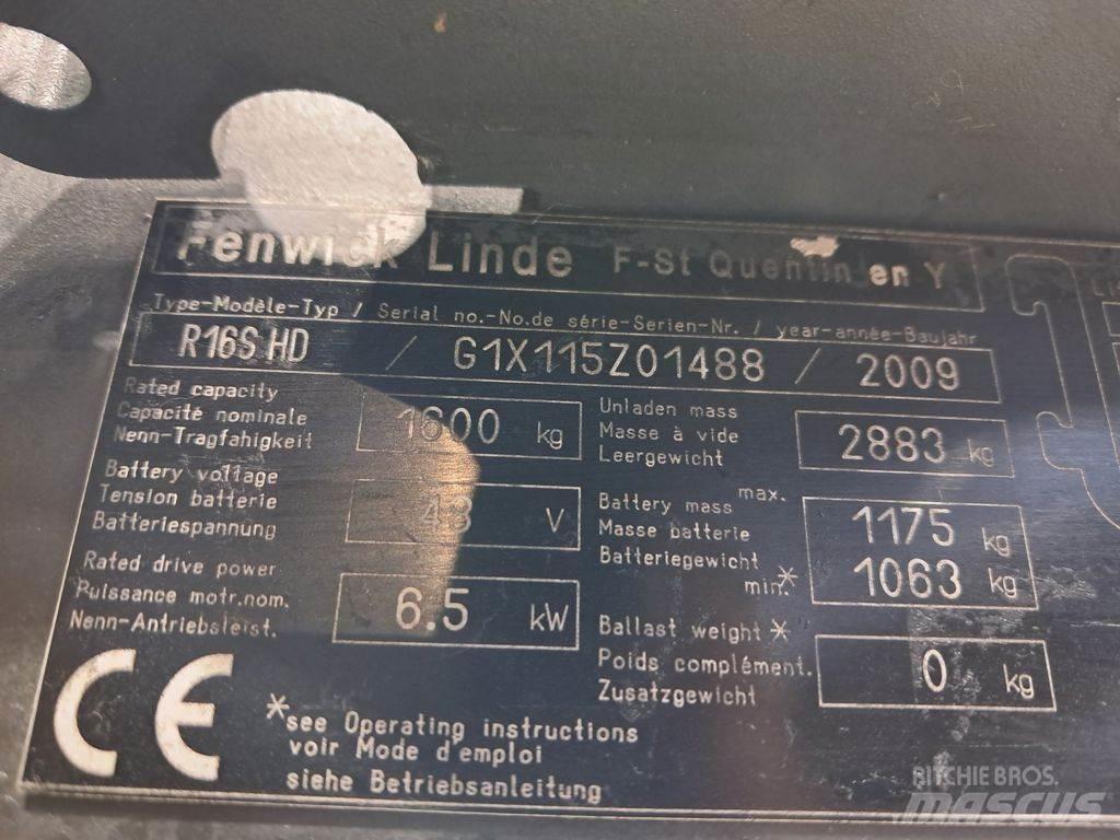Linde R16 S HD Reach truck