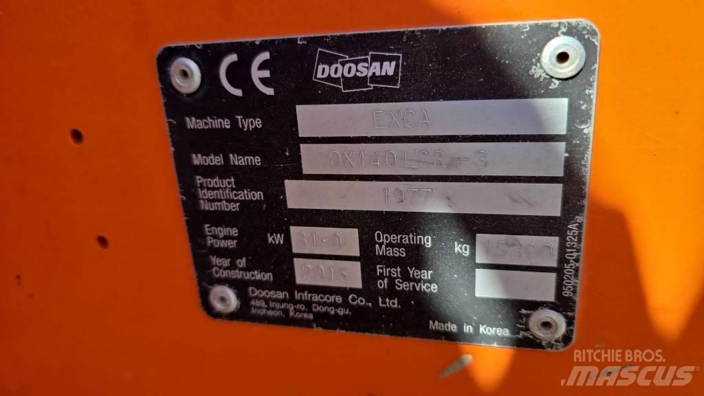 Doosan DX 140 LCR-3 Crawler excavators
