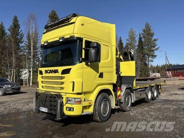 Scania R164G 8*4 Truck mounted cranes