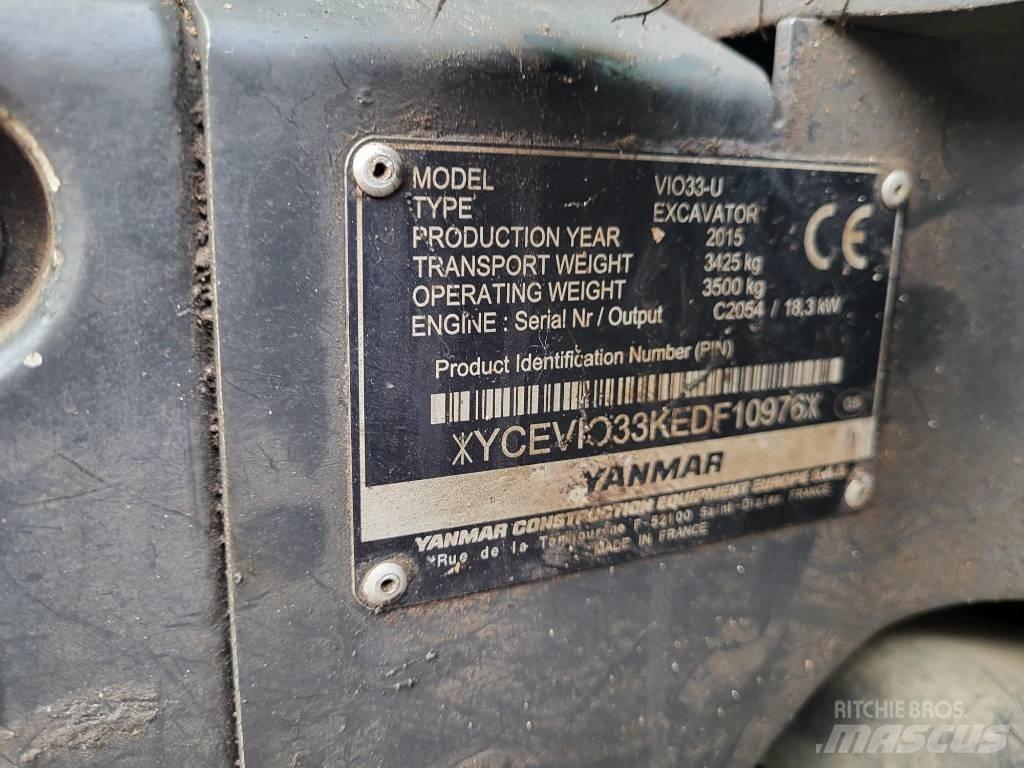 Yanmar Vio 33 U Mini excavators < 7t (Mini diggers)