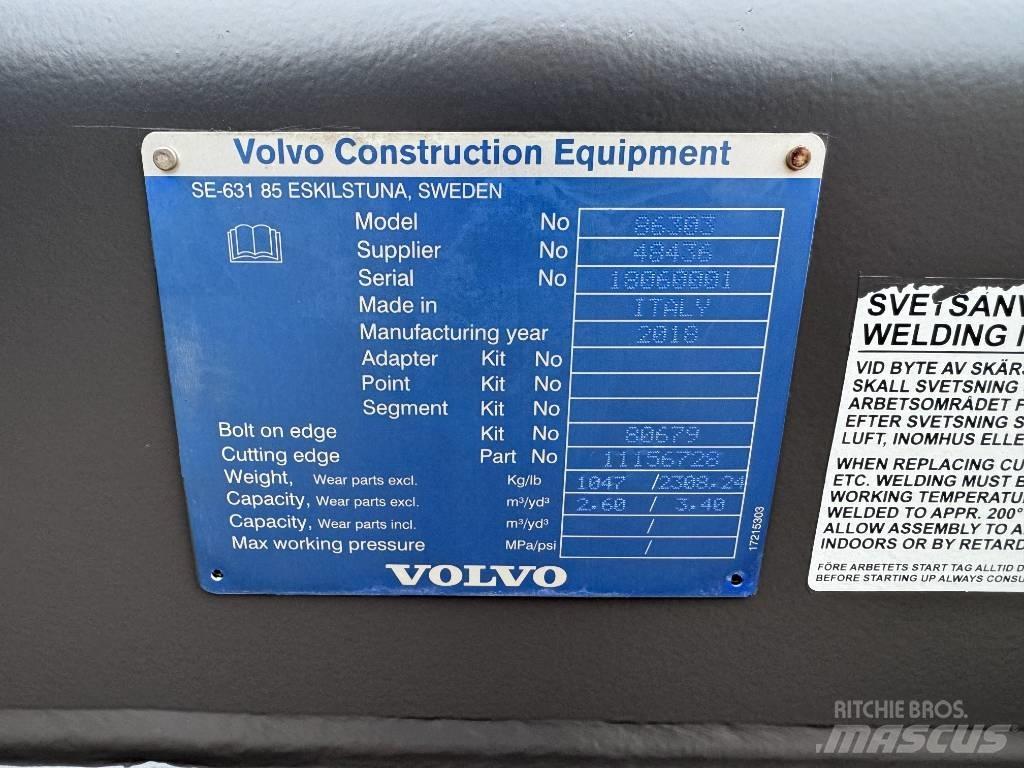 Volvo 2.6m GP Bucket Buckets